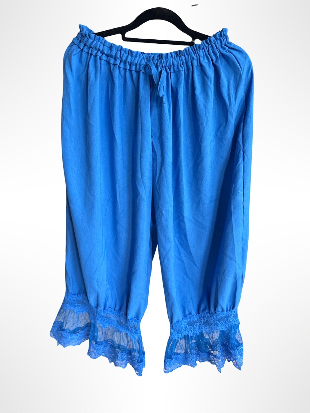Bright Blue Bloomers with lace detail